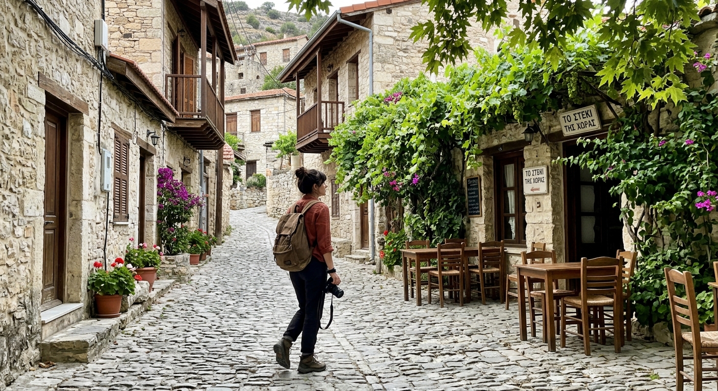 Troodos Mountains village, Cyprus