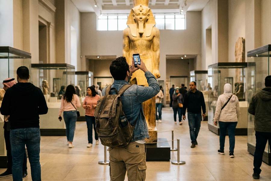 The Egyptian Museum and the Grand Egyptian Museum