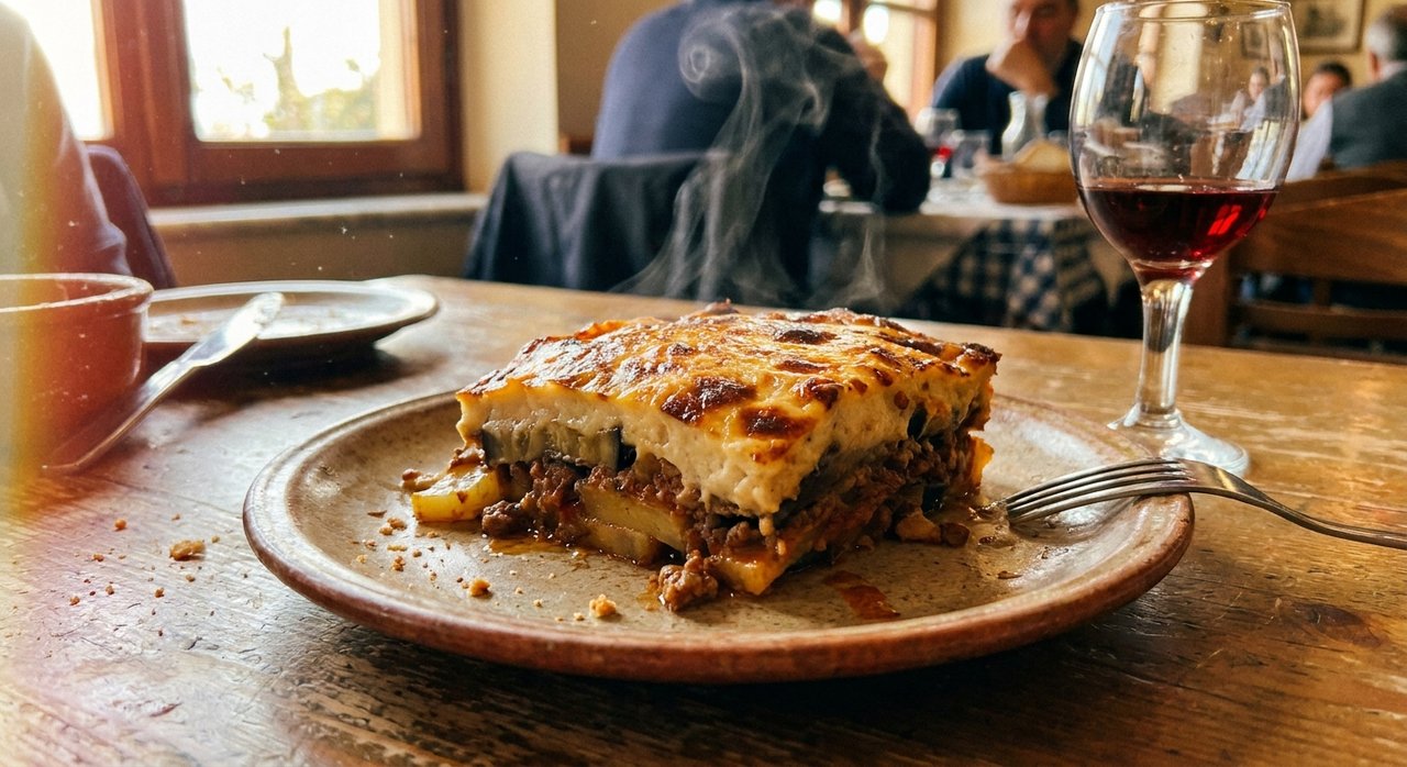 Moussaka, a classic Greek dish
