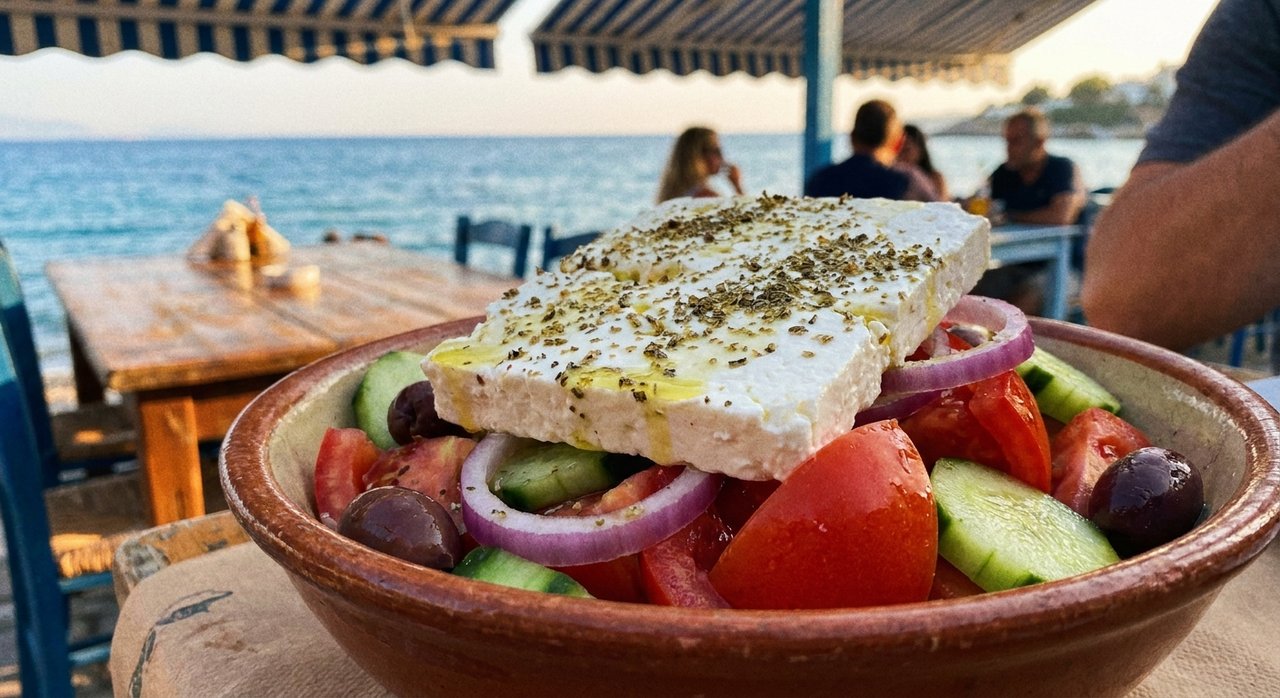 Horiatiki, the real Greek salad