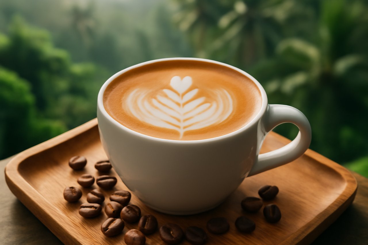 Kopi luwak civet coffee display in Bali