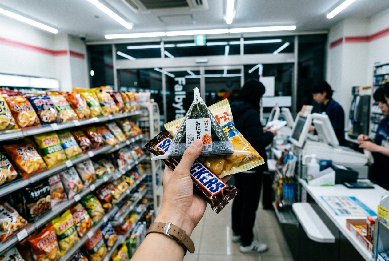 A konbini convenience store in Japan
