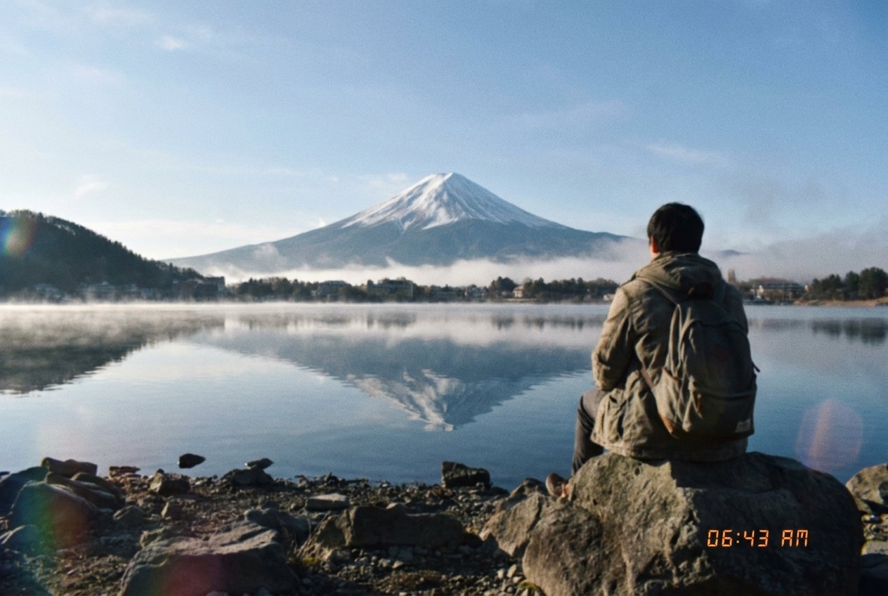 Mount Fuji viewed from the Fuji Five Lakes