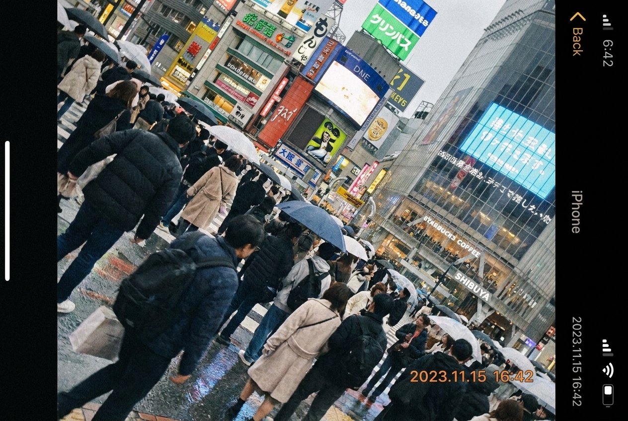 Shibuya Crossing, the world's busiest pedestrian crossing