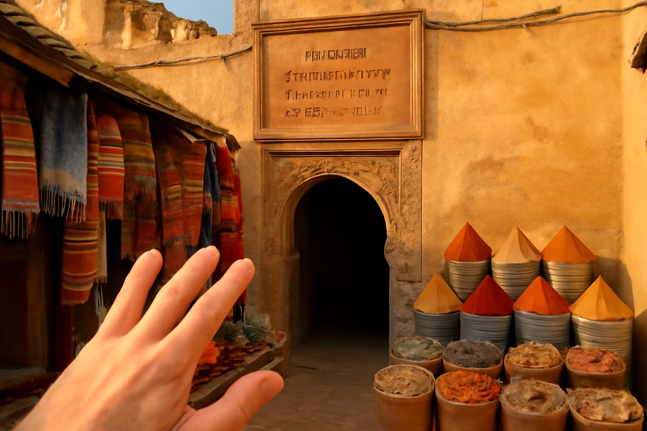 Fes medina alleyway