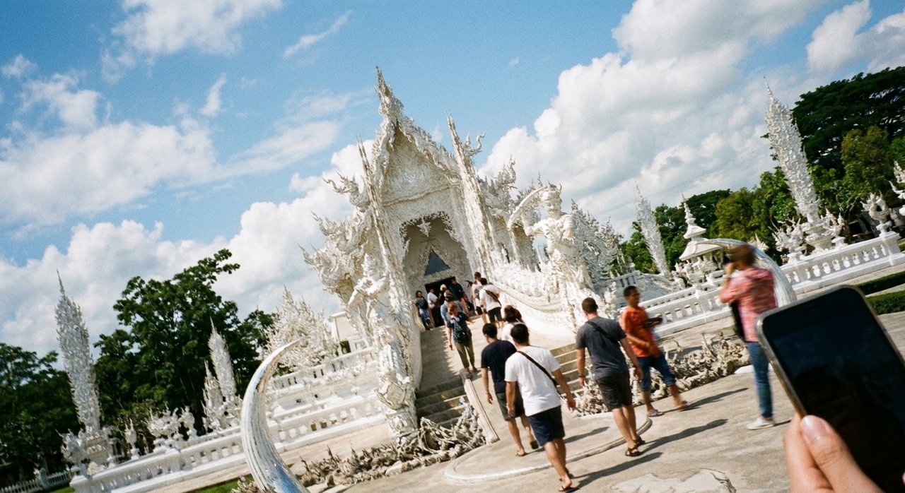 The White Temple, Wat Rong Khun, in Chiang Rai